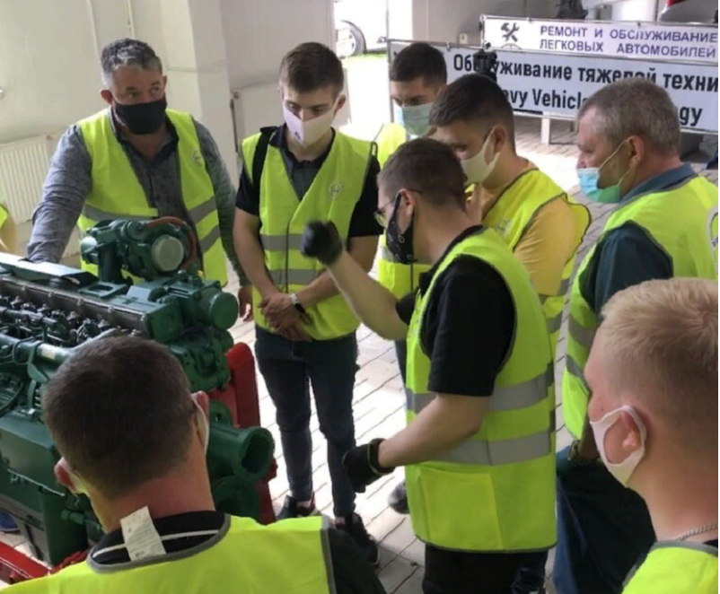 работа двигателя Volvo D4-D8